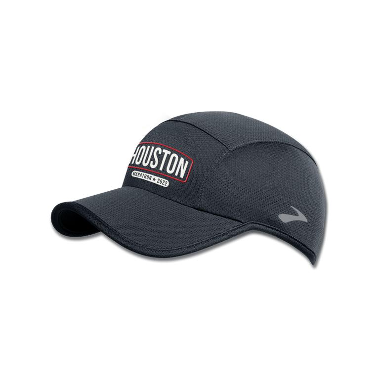 Brooks Women's Houston22 Tempo Running Hat - Asphalt/DarkGey/26.2 Houston (VBMF20917)